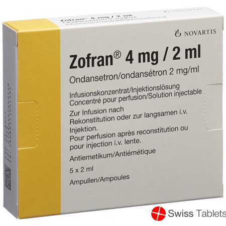 Zofran Infusionskonzentrat 4mg/2ml 5 Ampullen 2ml buy online