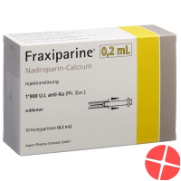 Fraxiparine 0.2ml Injektionslösung 10 Fertigspritzen 0.2ml