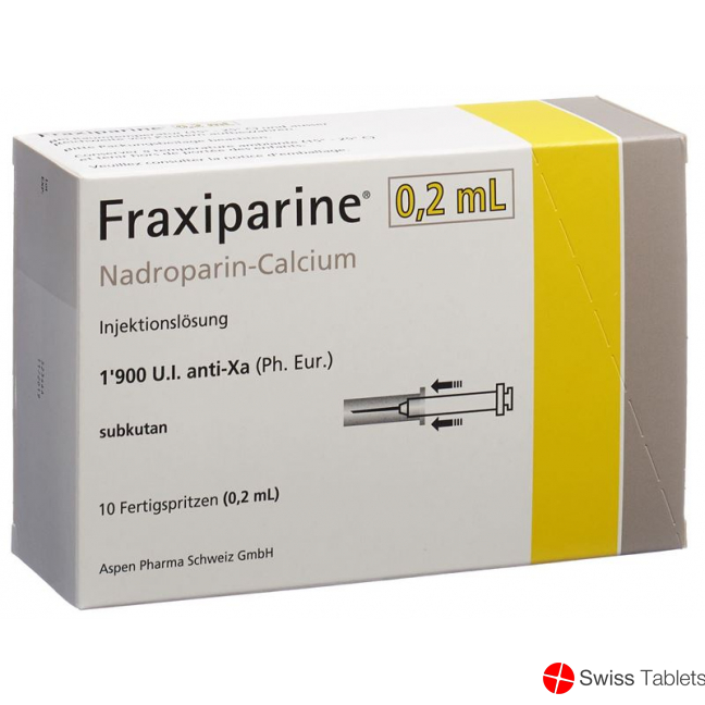 Fraxiparine 0.2ml Injektionslösung 10 Fertigspritzen 0.2ml buy online