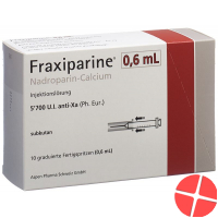 Fraxiparine 0.6ml Injektionslösung 10 Fertigspritzen 0.6ml