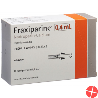 Fraxiparine 0.4ml Injektionslösung 10 Fertigspritzen 0.4ml