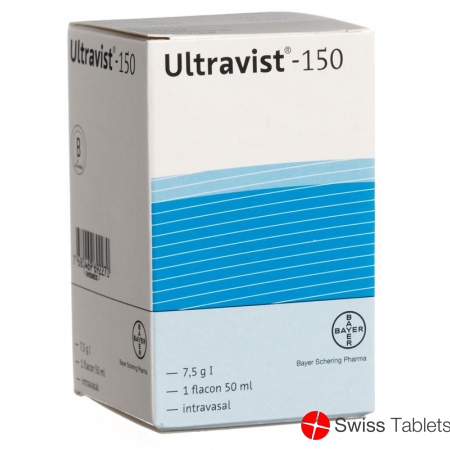 Ultravist Injektionslösung 150mg Flasche 50ml buy online