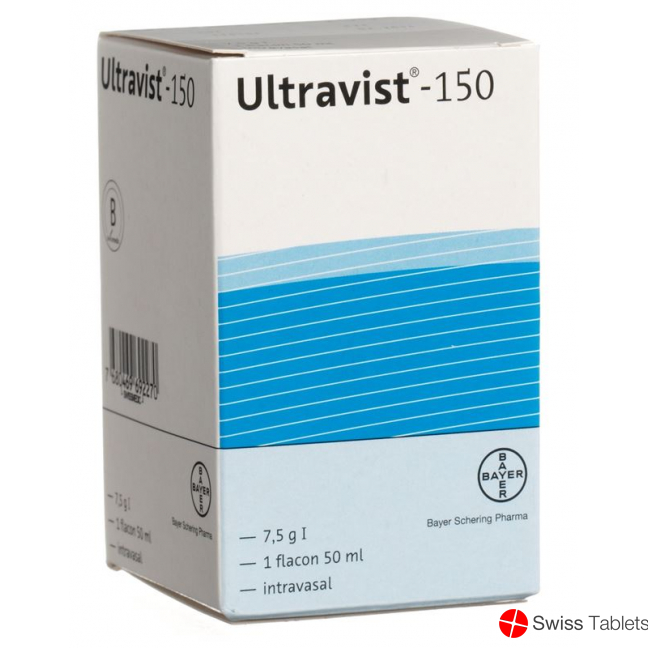 Ultravist Injektionslösung 150mg Flasche 50ml buy online
