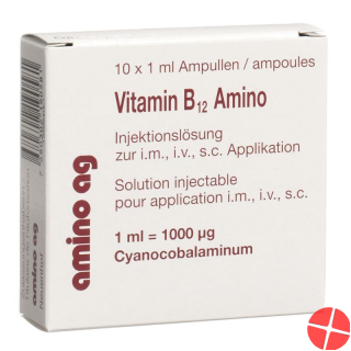 Vitamin B12 Amino Injektionslösung 1000mcg 10 Ampullen 1ml