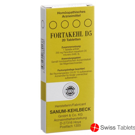 Fortakehl Tabletten D 5 Trit 20 Stück buy online