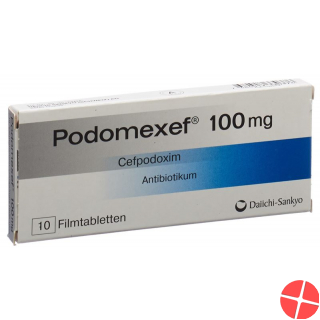 Podomexef Filmtabletten 100mg 10 Stück