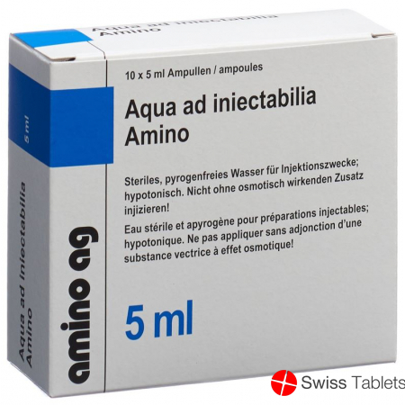 Aqua Ad Injektion Amino Injektionslösung 5ml Ampullen 10 Stück buy online
