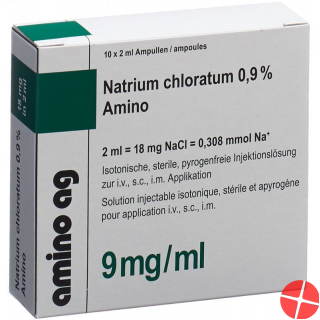 NaCl Amino Injektionslösung 0.9% 10 Ampullen 2ml