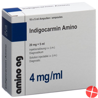 Indigocarmin 0.4% Amino 20mg/5ml 10 Ampullen 5ml