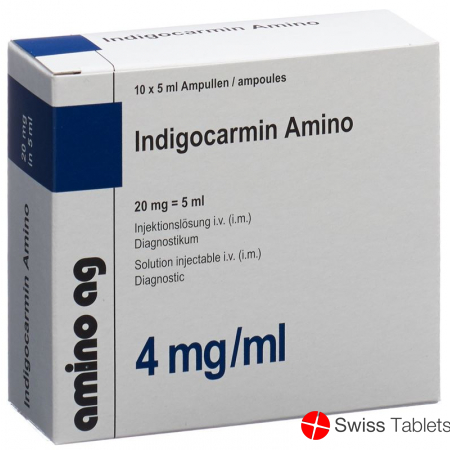 Indigocarmin 0.4% Amino 20mg/5ml 10 Ampullen 5ml buy online