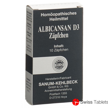 Albicansan Zäpfchen D 3 10 Stück buy online
