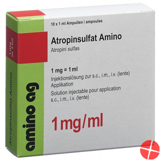 Atropinsulfat Amino 1mg/ml 10 Ampullen 1ml