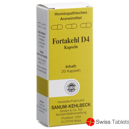 Fortakehl Kapseln D 4 Trit 20 Stück buy online