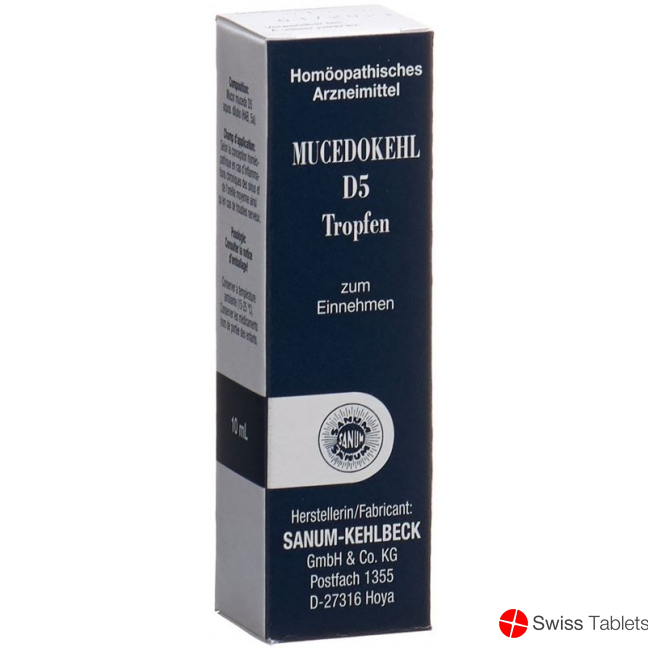 Mucedokehl Tropfen D 5 10ml buy online