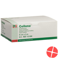 Cellona Synthetikwatte 6cmx3m Weiss Rolle 6 Stück