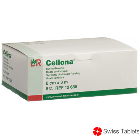 Cellona Synthetikwatte 6cmx3m Weiss Rolle 6 Stück buy online