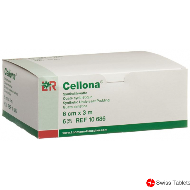 Cellona Synthetikwatte 6cmx3m Weiss Rolle 6 Stück buy online