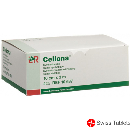 Cellona Synthetikwatte 10cmx3m Weiss Rolle 4 Stück buy online