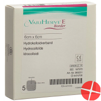 VariHesive E Border hydrocolloid dressing 6 x 6 cm 5 pieces