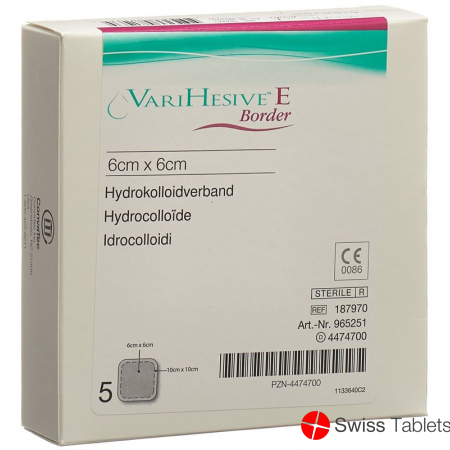 VariHesive E Border Hydrokolloidverband 6x6 / 10x10cm 5 Stück buy online