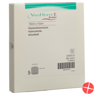 VariHesive E Border Hydrokolloidverband 10x10 / 14x14cm 5 Stück