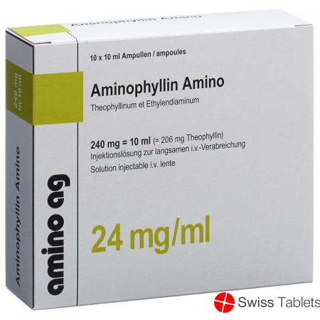 Aminophyllin Amino 240mg/10ml 10 Ampullen 10ml buy online Aminophyllin Amino 240mg/10ml 10 Ampullen 10ml buy online