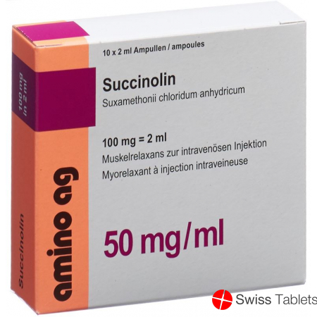 Succinolin Injektionslösung 100mg/2ml 10 Ampullen 2ml buy online