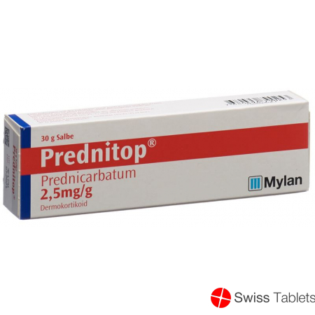 Prednitop Salbe 0.25% Tube 30g buy online