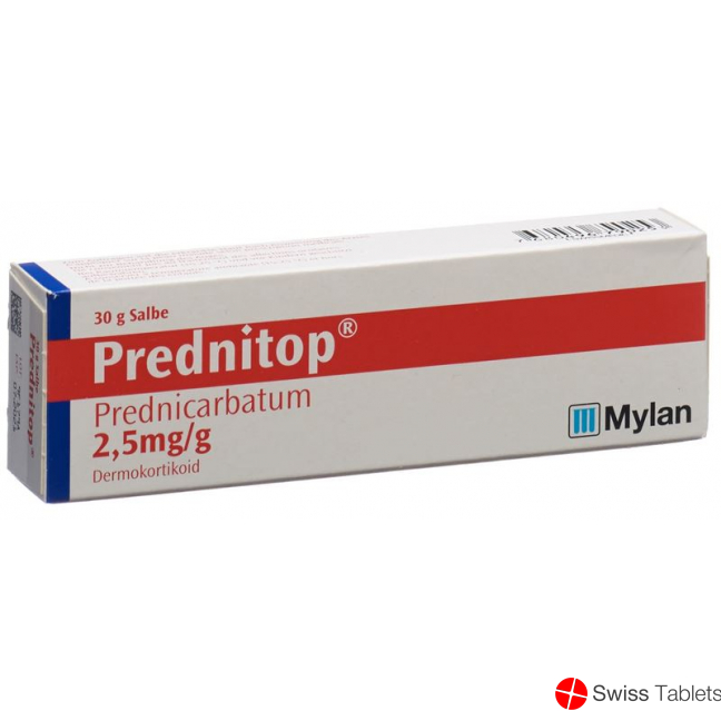 Prednitop Salbe 0.25% Tube 30g buy online