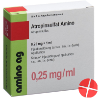 Atropinsulfat Amino 0.25mg/ml 10x 1ml Ampullen
