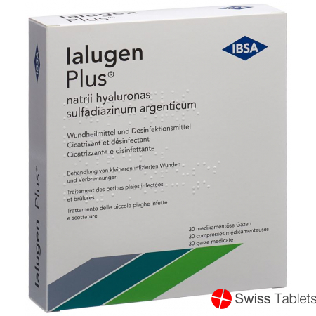 Ialugen Plus Medizinalgaze 10x10cm 30 Stück buy online
