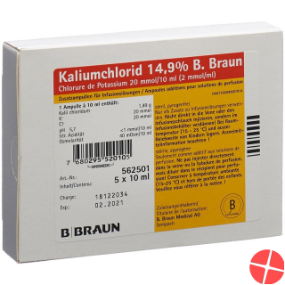 Kcl Braun 14.9% 5 Ampullen 10ml