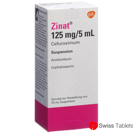 Zinat Suspension 125mg/5ml 70ml buy online