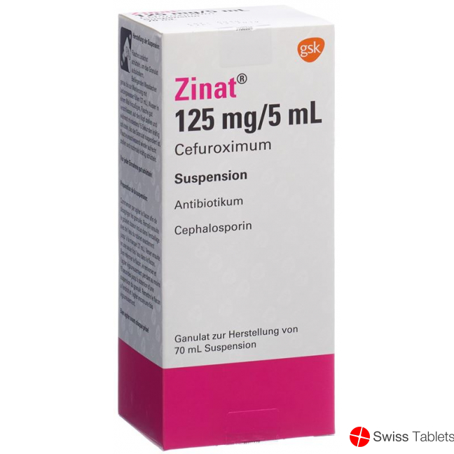 Zinat Suspension 125mg/5ml 70ml buy online