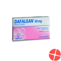 Dafalgan 80mg 10 Zäpfchen
