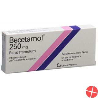 Becetamol Kautabletten 250mg 20 Stück