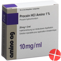 Procain HCl 1% Amino 20mg/2ml 10 Ampullen 2ml