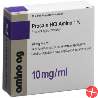 Procain HCl 1% Amino 20mg/2ml 10 Ampullen 2ml