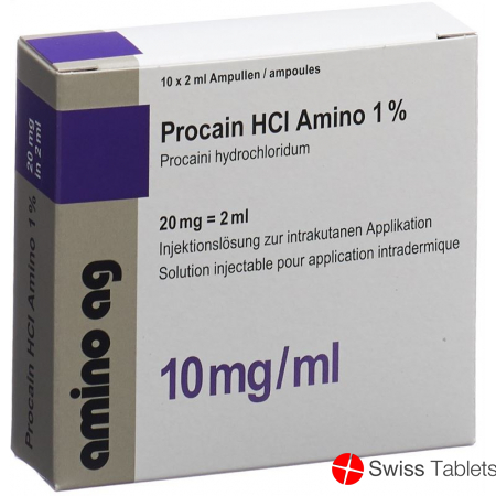 Procain HCl 1% Amino 20mg/2ml 10 Ampullen 2ml buy online