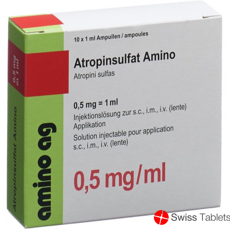 Atropinsulfat Amino 0.5mg/ml 10 Ampullen 1ml buy online