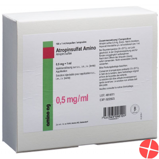 Atropinsulfat Amino 0.5mg/ml 100 Ampullen 1ml