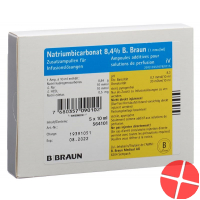 Natrium Bicarb Braun Infusionslösung 8.4% 5 Ampullen 10ml