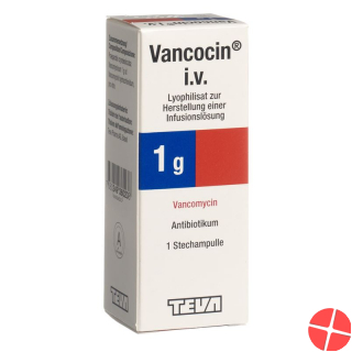 Vancocin Trockensubstanz 1g i.v. Durchstechflasche