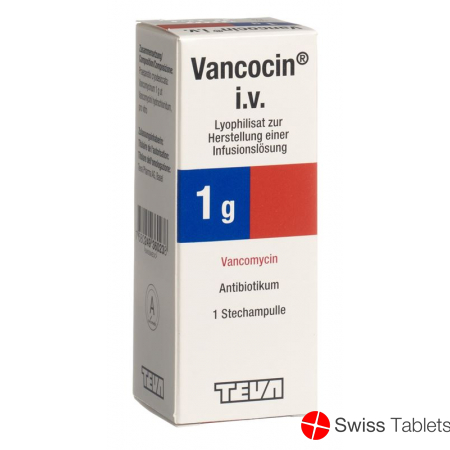 Vancocin Trockensubstanz 1g i.v. Durchstechflasche buy online
