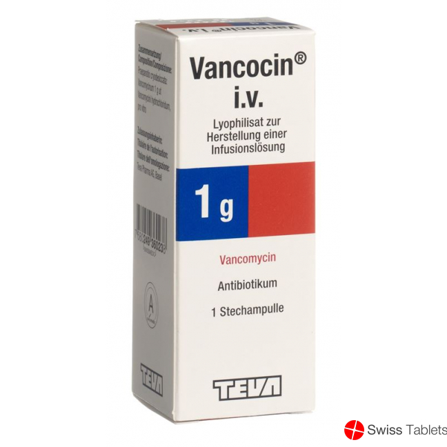 Vancocin Trockensubstanz 1g i.v. Durchstechflasche buy online
