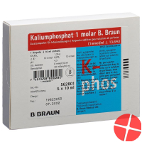 Kaliumphosphat 1 Molar Braun Infusionslösung 5 Ampullen 10ml