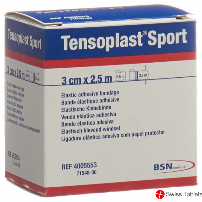 Tensoplast Sport elastische Klebebinde 3cm x 2.5m buy online