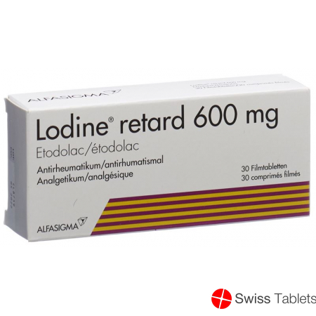 Lodine Retard Filmtabletten 600mg 30 Stück buy online