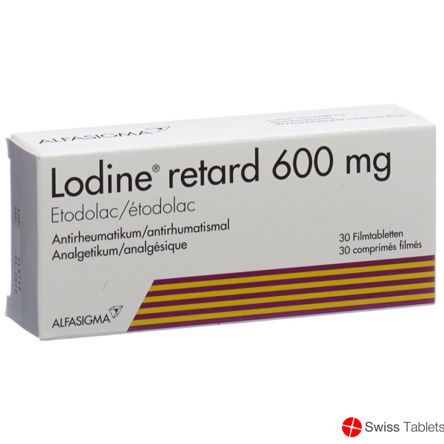 Lodine Retard Filmtabletten 600mg 30 Stück buy online