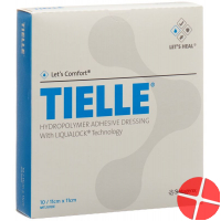 Let's Comfort Tielle Classic Hydropolymer-Schaumverband 11x11cm 10 Beutel
